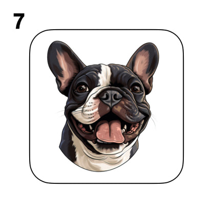 Coasters - 52x different images of French Bulldog breed