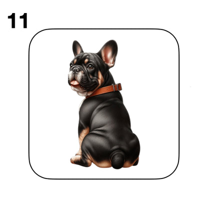Coasters - 52x different images of French Bulldog breed