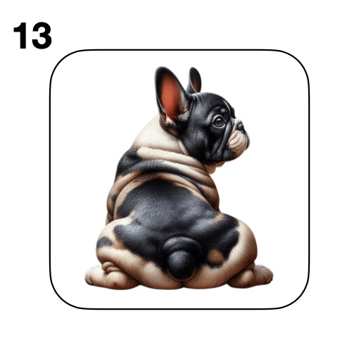 Coasters - 52x different images of French Bulldog breed