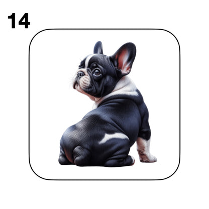 Coasters - 52x different images of French Bulldog breed