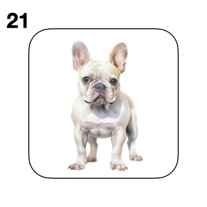 Coasters - 52x different images of French Bulldog breed