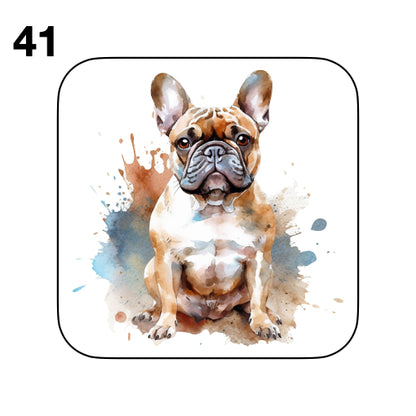 Coasters - 52x different images of French Bulldog breed