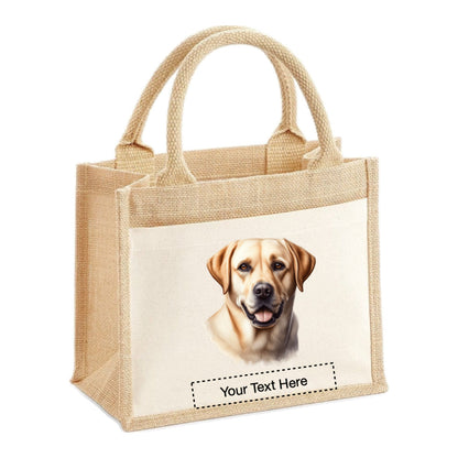 Jute Tote Bags - With 22 different Portraits of Labrador dog breed