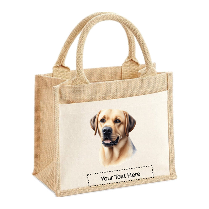 Jute Tote Bags - With 22 different Portraits of Labrador dog breed