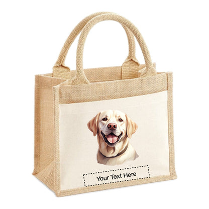 Jute Tote Bags - With 22 different Portraits of Labrador dog breed
