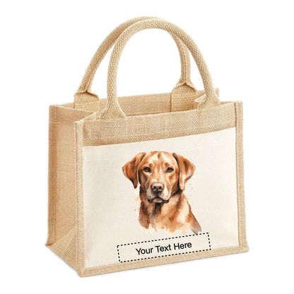 Jute Tote Bags - With 22 different Portraits of Labrador dog breed