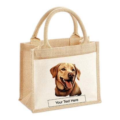 Jute Tote Bags - With 22 different Portraits of Labrador dog breed