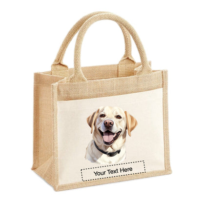 Jute Tote Bags - With 22 different Portraits of Labrador dog breed