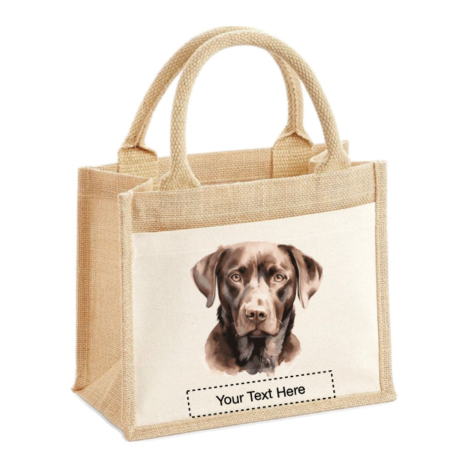 Jute Tote Bags - With 22 different Portraits of Labrador dog breed