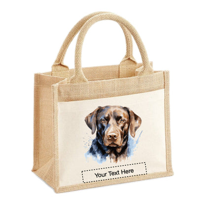 Jute Tote Bags - With 22 different Portraits of Labrador dog breed