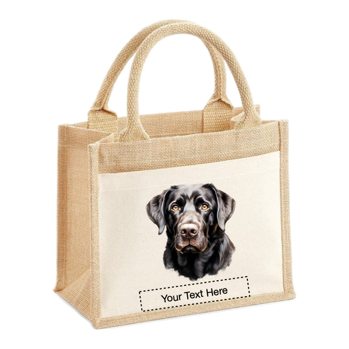 Jute Tote Bags - With 22 different Portraits of Labrador dog breed