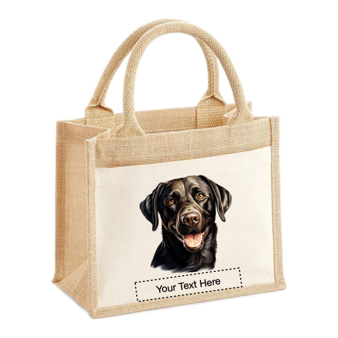 Jute Tote Bags - With 22 different Portraits of Labrador dog breed