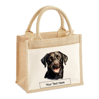 Jute Tote Bags - With 22 different Portraits of Labrador dog breed