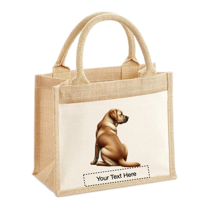 Jute Tote Bags - With 13 different images of Labrador dogs standing and sitting