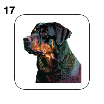 Coasters - 48x different images of Rottweiler dog breed
