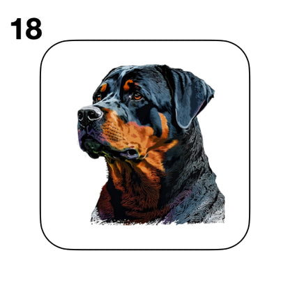 Coasters - 48x different images of Rottweiler dog breed