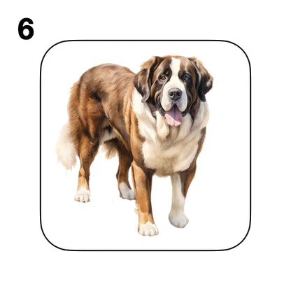 Coasters - 20x different images of St Bernard dog breed