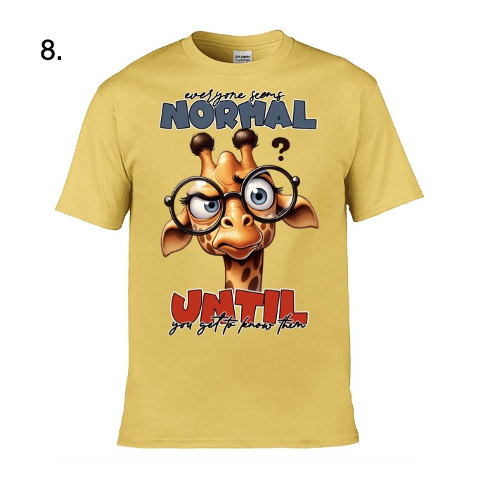 Adult - Sarcastic Sayings with Giraffes - 10  images