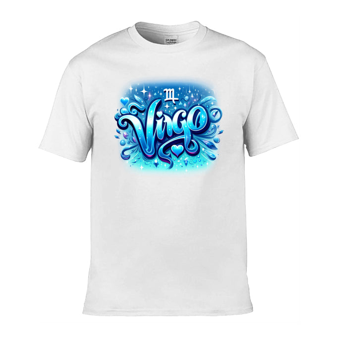 Mens T-Shirt (Gildan Softstyle 64000) - with Zodiac Sign - Virgo 1
