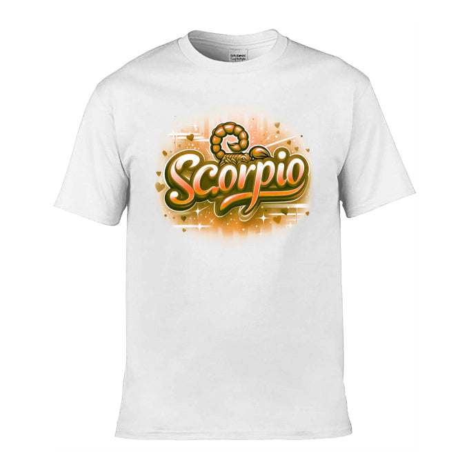 Mens T-Shirt (Gildan Softstyle 64000) - with Zodiac Sign - Scorpio 1