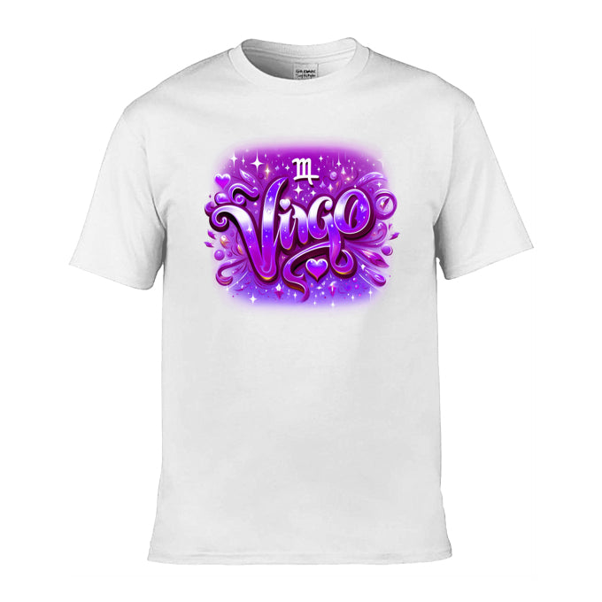 Mens T-Shirt (Gildan Softstyle 64000) - with Zodiac Sign - Virgo 1