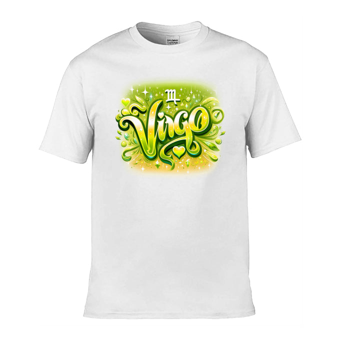 Mens T-Shirt (Gildan Softstyle 64000) - with Zodiac Sign - Virgo 1
