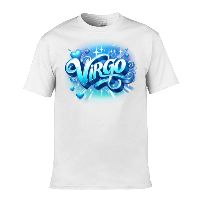 Mens T-Shirt (Gildan Softstyle 64000) - with Zodiac Sign - Virgo 2
