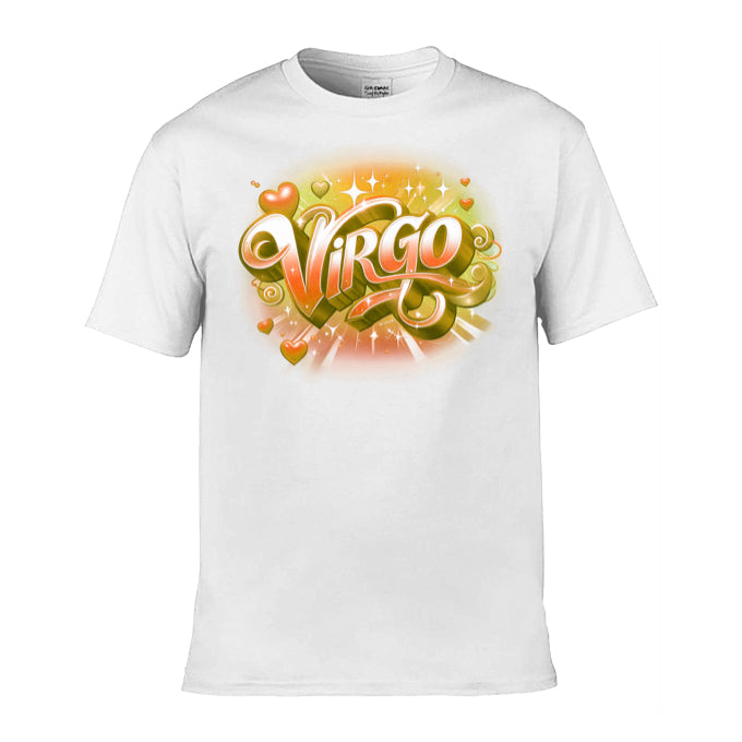 Mens T-Shirt (Gildan Softstyle 64000) - with Zodiac Sign - Virgo 2