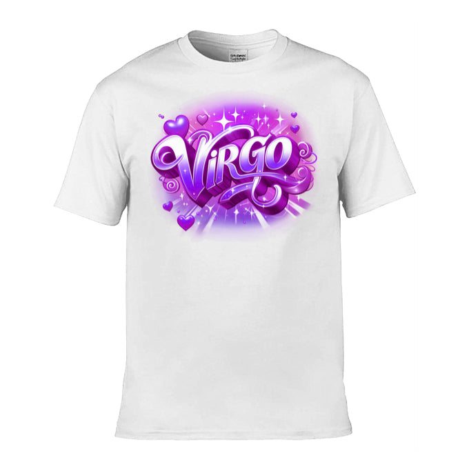 Mens T-Shirt (Gildan Softstyle 64000) - with Zodiac Sign - Virgo 2