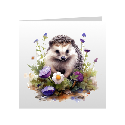 Square Greeting Cards - Hedgehogs - Group B