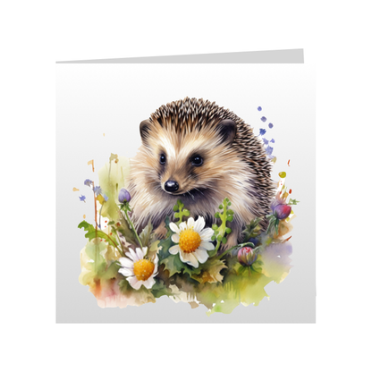 Square Greeting Cards - Hedgehogs - Group B