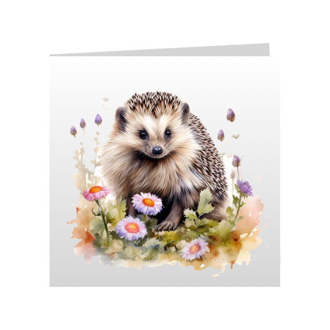 Square Greeting Cards - Hedgehogs - Group B