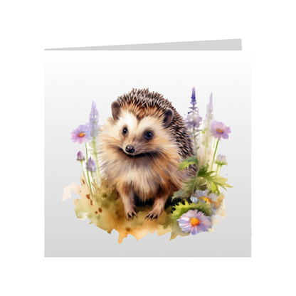 Square Greeting Cards - Hedgehogs - Group B