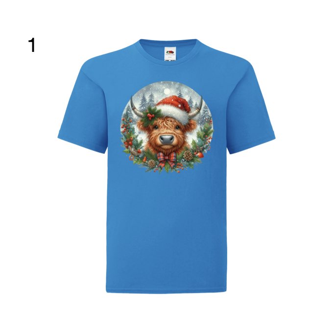 Kids - Christmas Highland Cow Portraits - Images x27