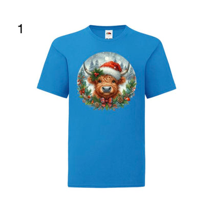 Kids - Christmas Highland Cow Portraits - Images x27