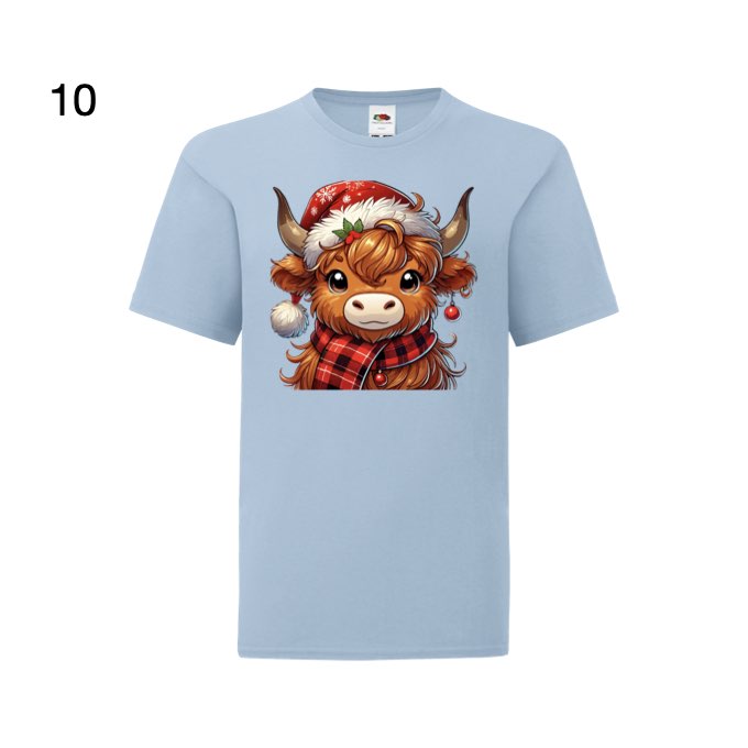 Kids - Christmas Highland Cow Portraits - Images x27