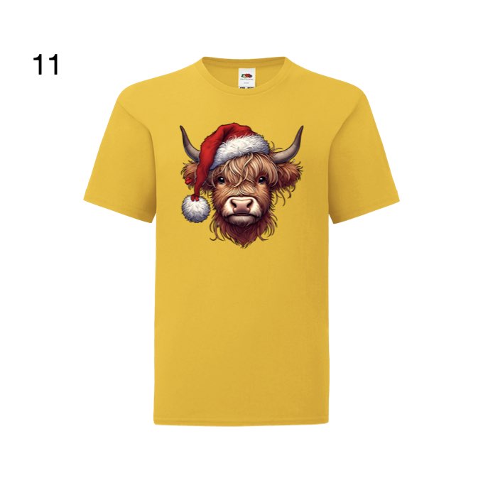 Kids - Christmas Highland Cow Portraits - Images x27