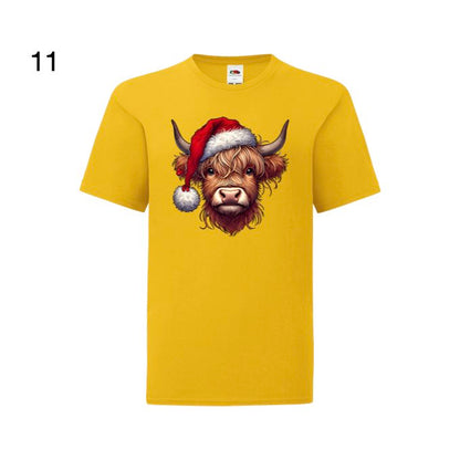 Kids - Christmas Highland Cow Portraits - Images x27