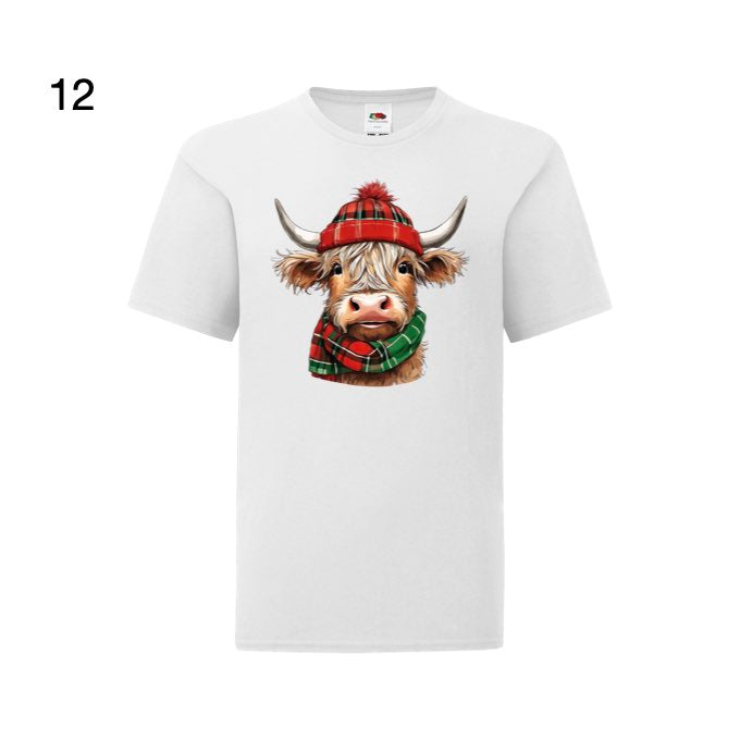 Kids - Christmas Highland Cow Portraits - Images x27