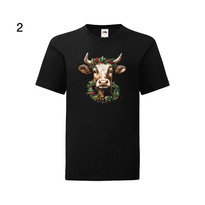 Kids - Christmas Highland Cow Portraits - Images x27