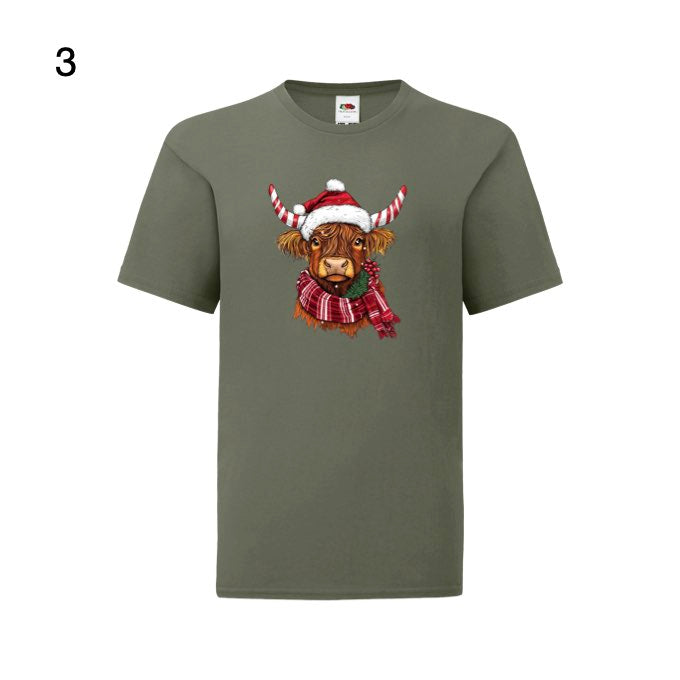 Kids - Christmas Highland Cow Portraits - Images x27