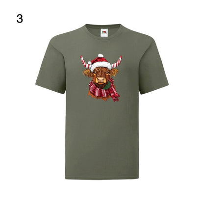 Kids - Christmas Highland Cow Portraits - Images x27