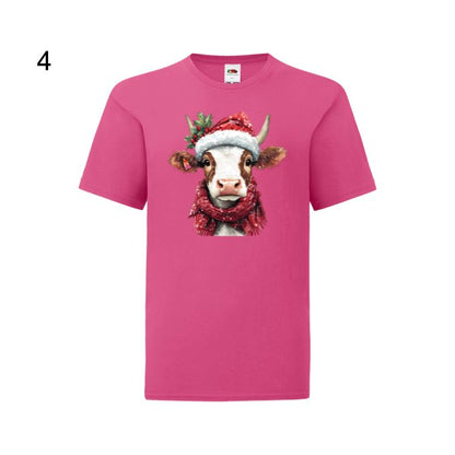 Kids - Christmas Highland Cow Portraits - Images x27