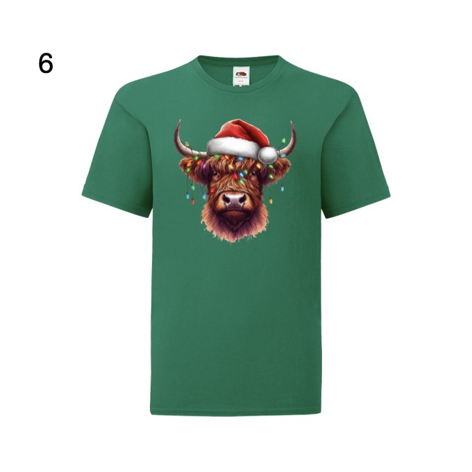 Kids - Christmas Highland Cow Portraits - Images x27