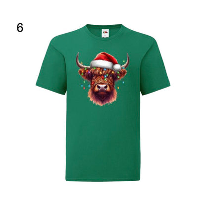 Kids - Christmas Highland Cow Portraits - Images x27