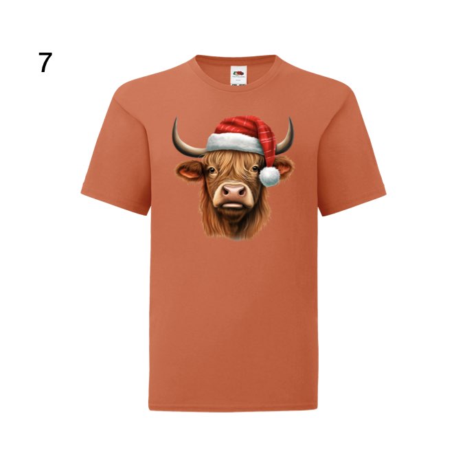 Kids - Christmas Highland Cow Portraits - Images x27