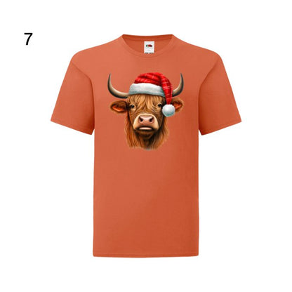 Kids - Christmas Highland Cow Portraits - Images x27