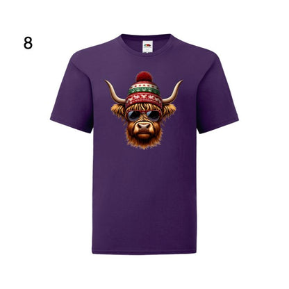 Kids - Christmas Highland Cow Portraits - Images x27