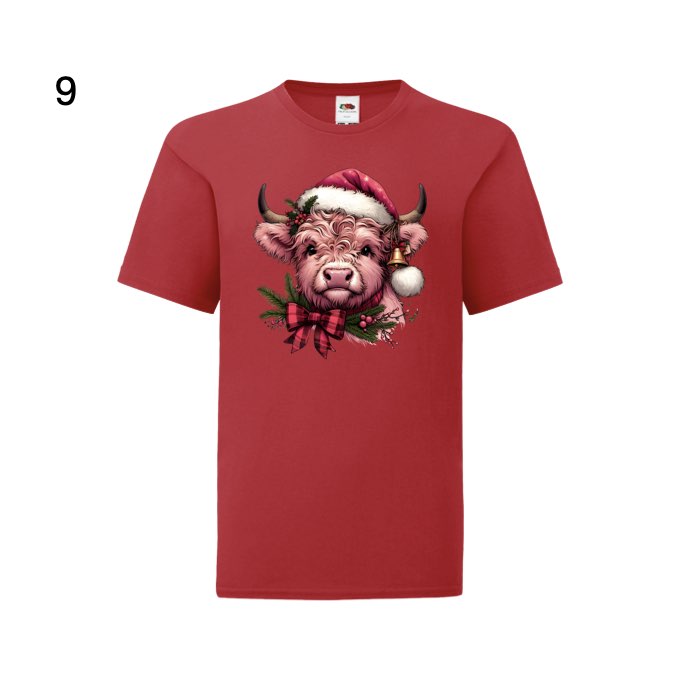 Kids - Christmas Highland Cow Portraits - Images x27