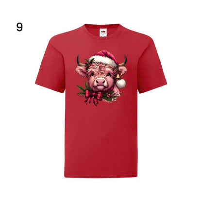 Kids - Christmas Highland Cow Portraits - Images x27